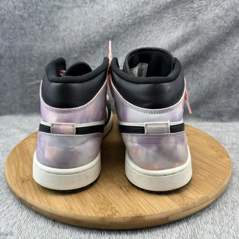 Nike Air Jordan 1 Mid SE Shoes Mens Size 11 Black Tie Dye Basketball DM1200-001
